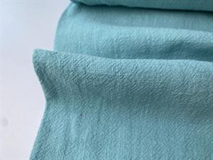 Fastvævet hør - fantastisk lækker grov struktur, pastel turquoise