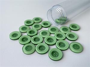 Knap - mintgrøn med tyk kant, 12 mm