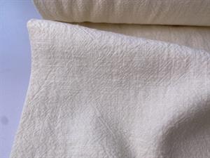 Fastvævet hør - fantastisk lækker grov struktur, offwhite