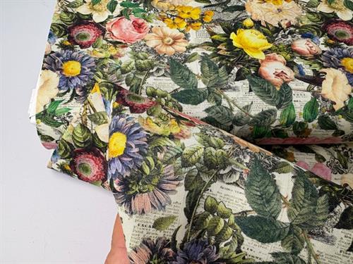 Patchwork stof - lively flowers