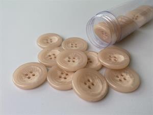 Knap - blank og pudder, 27 mm