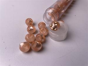 Kugleknap - changerende lys melon med bling, 12 mm