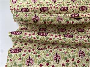 Patchwork stof - Morris & Co, little chintz mulberry 