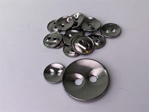 Knap - flot blank, 33 mm og 10 stk.