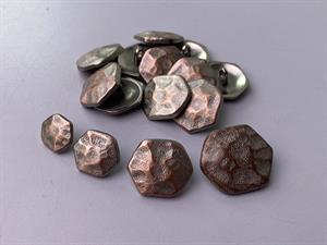 Knap - wavy, 15 mm og 10 stk.