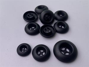 Knap - wheel, 29 mm og 10 stk.