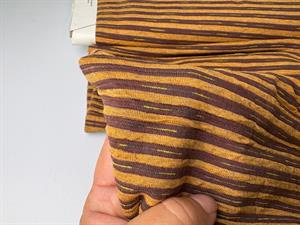 Viscosejersey - brunegule striber