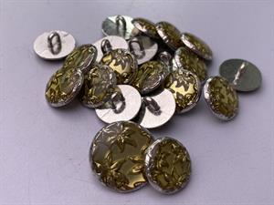 Knap - metal, 18 mm og 10 stk.