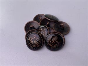 Knap - metal, 18 mm og 10 stk.