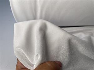 Bi-stretch velour - sports velour i hvid