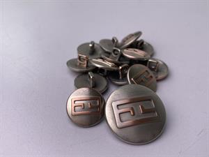 Knap - metal, 22 mm og 10 stk.