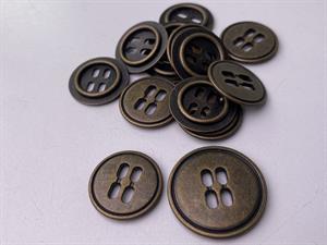 Knap - metal, 22 mm og 10 stk.