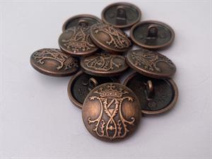 Knap - metal, 22 mm og 10 stk.