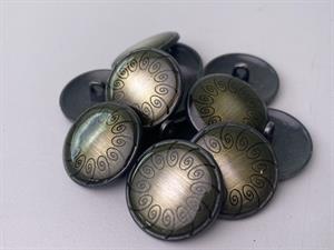 Knap - metal, 23 mm og 10 stk.