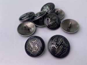 Knap - metal, 23 mm og 10 stk.