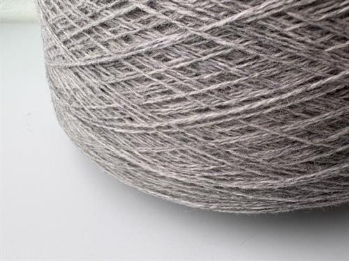 Shetlandsuld 2 trådet - Lys gråmeleret