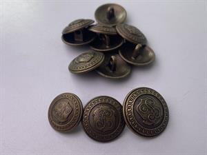 Knap - metal, 23 mm og 10 stk.