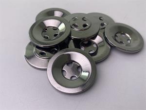 Knap - metal, 30 mm og 10 stk.