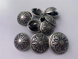 Knap - metal, 22 mm og 10 stk.