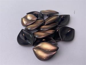 Knap - metal, 30 mm og 10 stk.