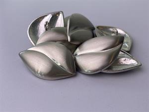 Knap - metal, 38 mm og 10 stk.
