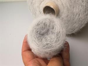 Kid mohair - light grey, 25 gram