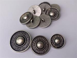 Knap - metal, 26 mm og 10 stk.