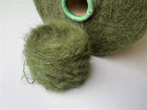 Kid mohair - olive, 25 gram