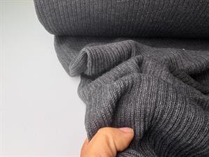 Uld strik - lækker tyk sag i koksgrå 