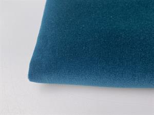 Vævet bomuldsvelour - ocean blue