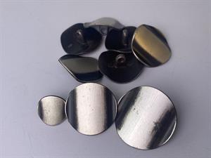 Knap - metal, 26 mm og 10 stk.