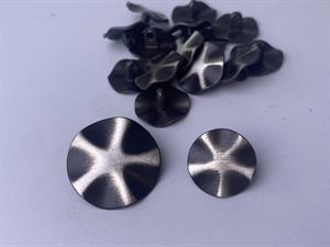 Knap - metal, 26 mm og 10 stk.