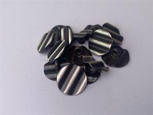 Knap - metal, 15 mm og 10 stk.