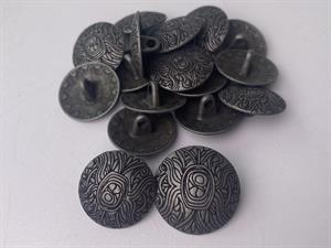 Knap - metal, 22 mm og 10 stk.