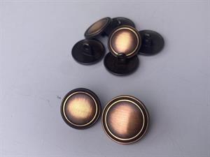Knap - metal, 20 mm og 10 stk.