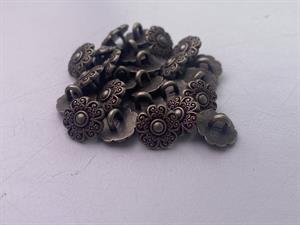 Knap - metal, 10 mm og 10 stk.