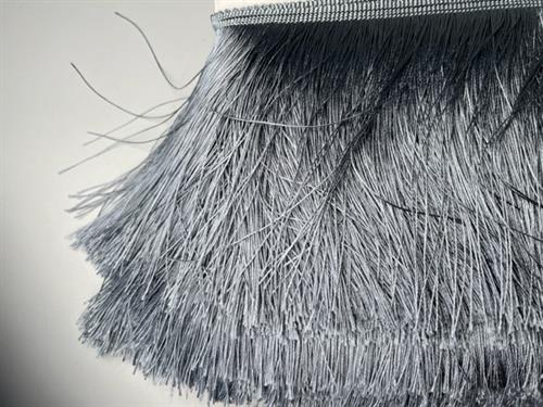Frynser - silver grey blue ish, 10 cm