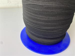 Hel rulle sort elastik, 19 mm bred