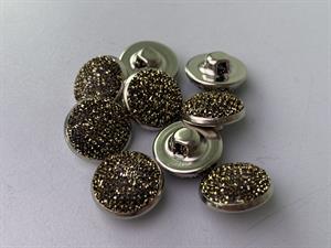Knap - metal, 12 mm og 10 stk.