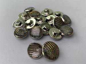 Knap - metal, 14 mm og 10 stk.