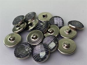 Knap - metal, 17 mm og 10 stk.