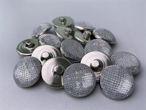 Knap - metal, 18 mm og 10 stk.
