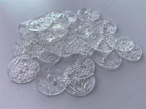 Knap - plastik, 17 mm og 10 stk.