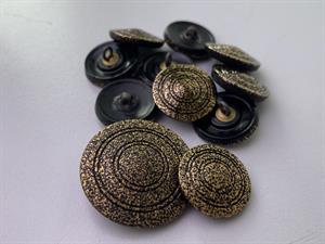 Knap - metal, 26 mm og 10 stk.