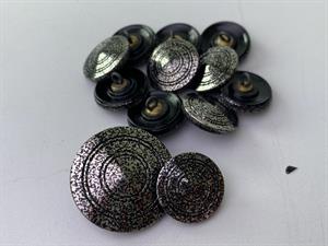 Knap - metal, 26 mm og 10 stk.