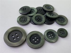 Knap - plastik, 30 mm og 10 stk.