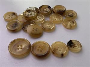 Knap - plastik, 22 mm og 10 stk.