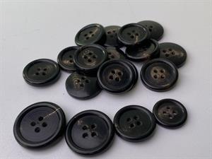 Knap - plastik, 22 mm og 10 stk.