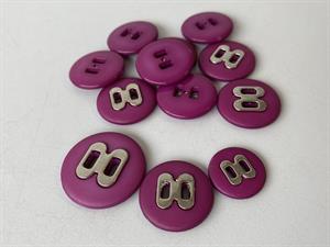 Knap - plastik, 27 mm og 10 stk.