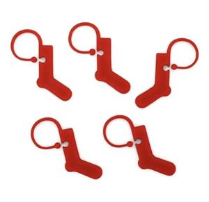 Maskemarkører - 10 stk. røde strømper, optil 8 mm